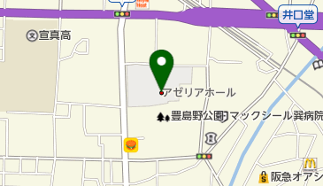 池田市民文化会館の地図画像