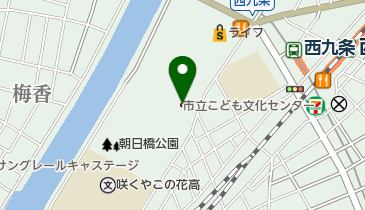 大阪市立こども文化センターの地図画像