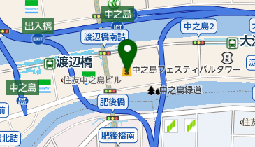 フェスティバルホールの地図画像