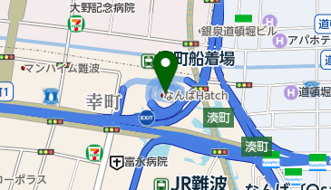 なんばHatchの地図画像