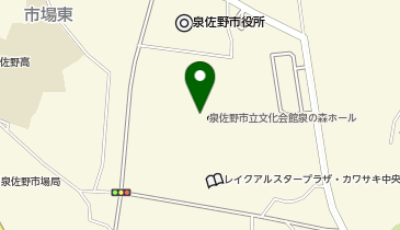 エブノ泉の森ホールの地図画像