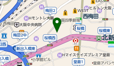 サンケイホールブリーゼの地図画像