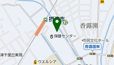 摂津市立コミュニティプラザの地図画像