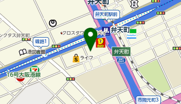 港区民ホールの地図画像