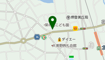 ひまわりホールの地図画像