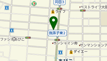 我孫子大阪祭典ファミリーホールの地図画像