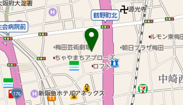 (株)毎日放送本社の地図画像