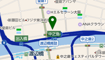 (株)ティー・ヴィー・キュー九州放送大阪支社の地図画像