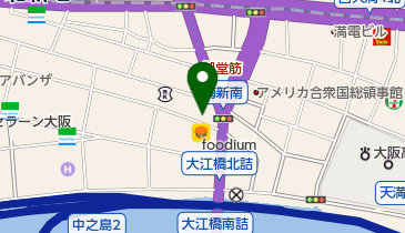 (株)テレビユー福島大阪支社の地図画像