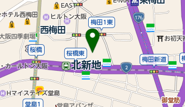 (株)テレビ宮崎大阪支社の地図画像