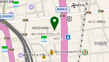 (株)毎日放送本社の地図画像