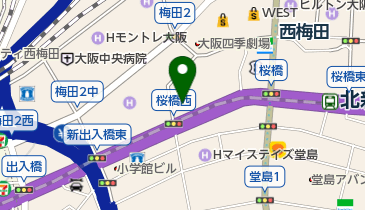 株)J-WAVE大阪支社」(大阪市北区--〒530-0001)の地図/アクセス