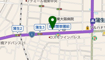 京都銀行城東支店の地図画像