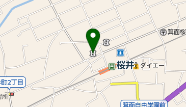 尼崎信用金庫箕面支店の地図画像
