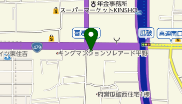 大阪厚生信用金庫平野支店の地図画像