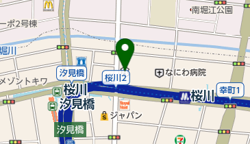 大阪シティ信用金庫桜川支店の地図画像
