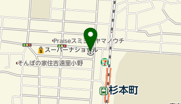 大阪信用金庫杉本町支店の地図画像