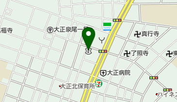 大阪信用金庫大正支店の地図画像
