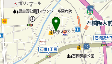 北おおさか信用金庫石橋支店の地図画像