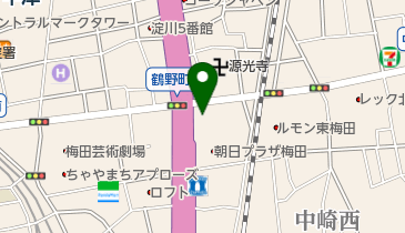 北おおさか信用金庫梅田支店の地図画像