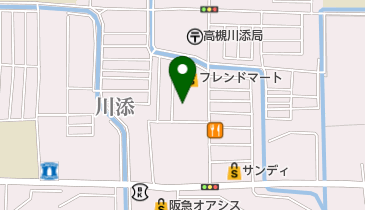 北おおさか信用金庫川添支店の地図画像