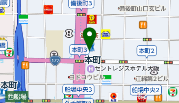 北おおさか信用金庫船場支店の地図画像