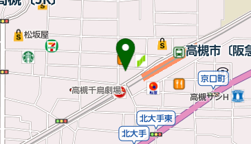 北おおさか信用金庫高槻支店の地図画像