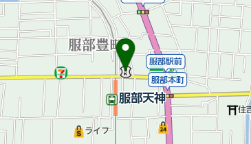北おおさか信用金庫服部支店の地図画像