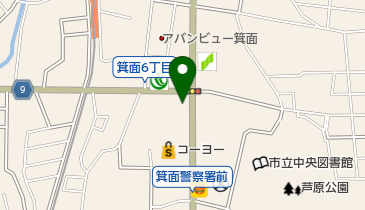 北おおさか信用金庫箕面中央支店の地図画像
