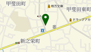 枚方信用金庫甲斐田支店の地図画像