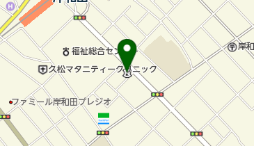 大阪信用金庫岸和田支店の地図画像