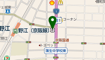 北おおさか信用金庫城東支店の地図画像