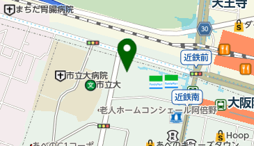 大阪厚生信用金庫阿倍野支店の地図画像
