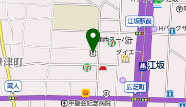 大阪厚生信用金庫江坂支店の地図画像