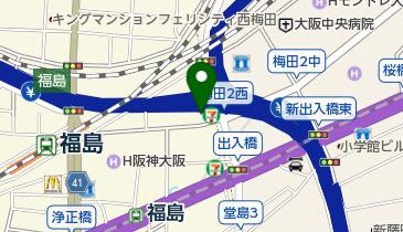 大阪商工信用金庫西梅田支店の地図画像