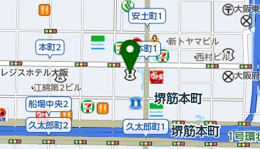 大阪商工信用金庫本店の地図画像