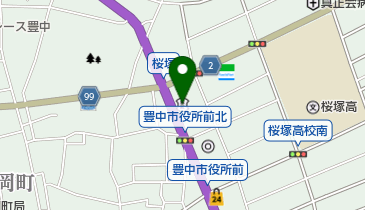 播州信用金庫豊中支店の地図画像