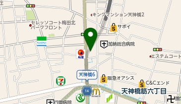 大阪信用金庫天六支店の地図画像