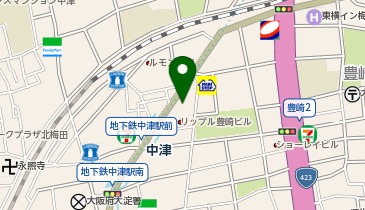 大阪シティ信用金庫梅田支店の地図画像