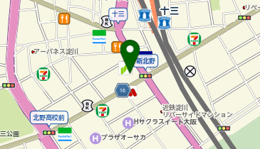 北おおさか信用金庫十三東支店の地図画像