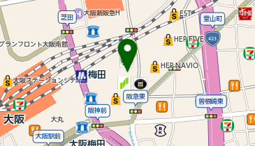 三井住友銀行梅田支店の地図画像