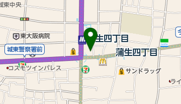 三菱UFJ銀行城東支店の地図画像