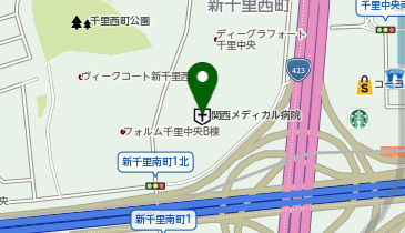 社会医療法人純幸会関西メディカル病院の地図画像