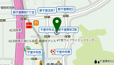 医療法人協和会千里中央病院の地図画像