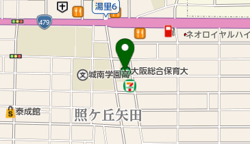 私立大阪総合保育大学の地図画像