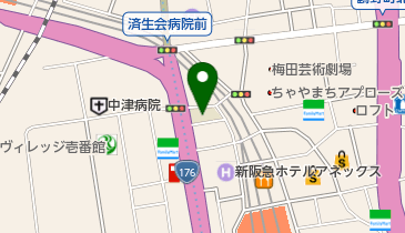 私立宝塚大学大阪梅田キャンパスの地図画像