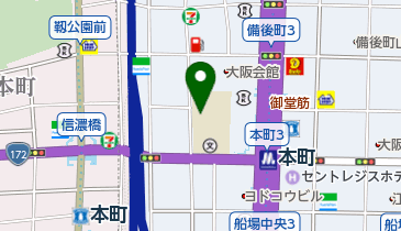 私立相愛大学本町キャンパスの地図画像