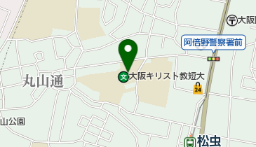 私立大阪キリスト教短期大学の地図画像