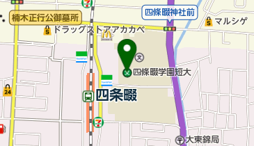 私立四條畷学園短期大学の地図画像