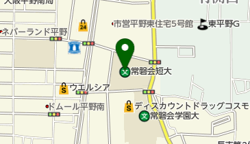 私立大阪常磐会大学短期大学部の地図画像